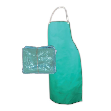 SparkGuard Green Flame Resistant Bib Style Apron ShrinkWrapped